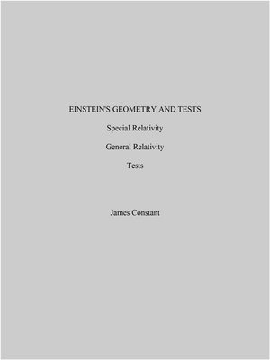 cover image of Einstein's Geometry and Tests